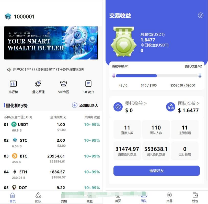 全新量化机器人与区块链投资系统源码解析-无双副业
