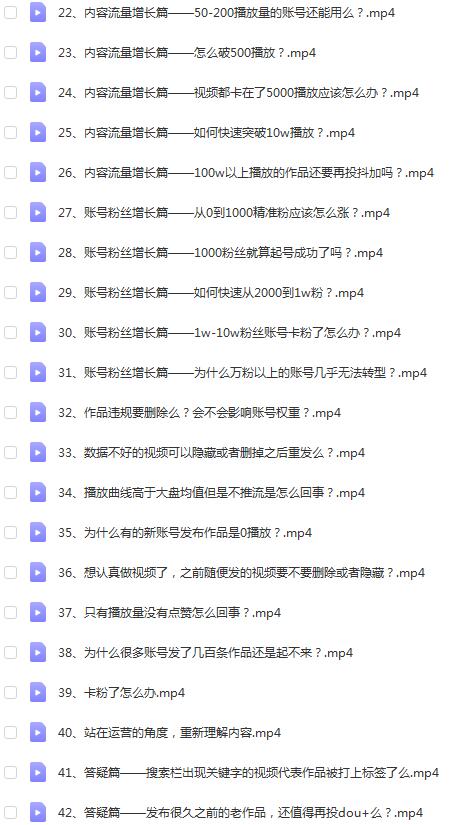 张Sir的DOU+投放与运营课:2022年新版教程50集