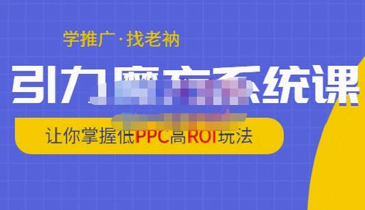 老衲·引力魔方系统课:低PPC高ROI玩法全解析-无双副业