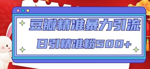 豆瓣精准引流技巧,日引500+精准粉丝-无双副业
