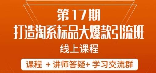 南掌柜打造淘系标品大爆款5天线上课程-无双副业
