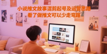 小说推文故事混剪起号与运营全攻略-无双副业