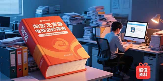 淘宝无货源电商进阶指南,包含新人课进阶课及配套资料-无双副业