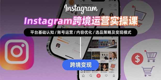 Instagram跨境运营实战:平台认知与账号运营全攻略-无双副业