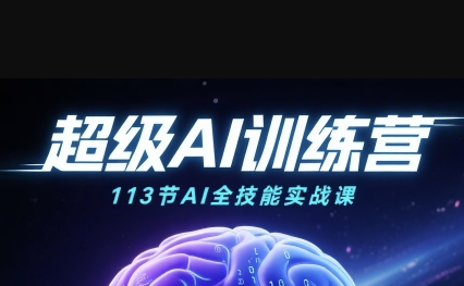 超级AI视频全场景通关课:解锁AI绘画、带货与职场技能-无双副业