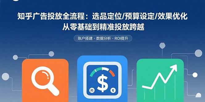 知乎广告投放全流程:选品定位、预算设定与效果优化实战指南-无双副业