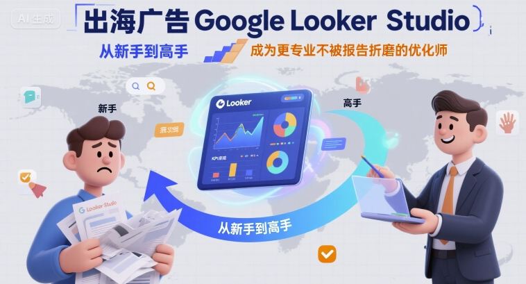 出海广告Google Looker Studio从新手到高手,专业优化师高效报告指南-无双副业