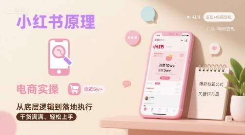 小红书电商运营实操教程:从开店到流量提升完整指南-无双副业