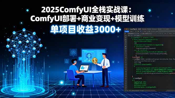 2025ComfyUI全栈实战课:部署变现与模型训练指南-无双副业