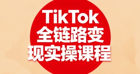 TikTok全链路变现实操课程,掌握TK变现技能-无双副业