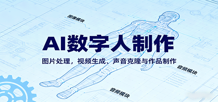 AI数字人制作教程:图片处理到视频生成全流程-无双副业