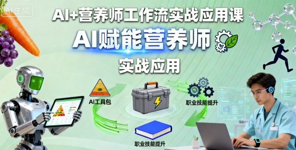 AI赋能营养师工作流实战应用课程