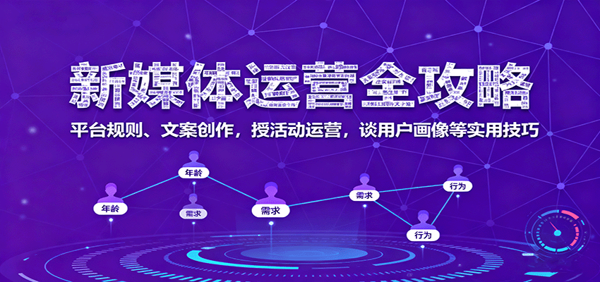 新媒体运营全攻略:平台规则文案创作活动运营用户画像-无双副业