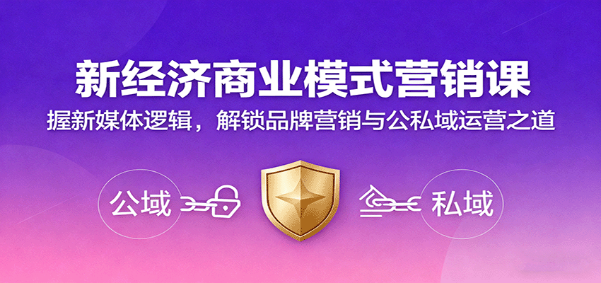 新经济商业模式营销课:新媒体逻辑与品牌营销运营之道-无双副业