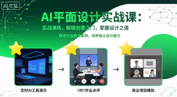 AI平面设计实战课解锁创意之门掌握设计之道-无双副业