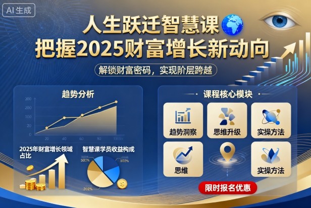 人生跃迁智慧课,把握2025财富增长新动向-无双副业