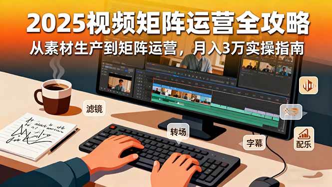 2025短视频矩阵运营全攻略:从素材生产到矩阵运营实战指南-无双副业