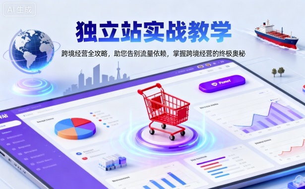 独立站实战教学与跨境经营全攻略,告别流量依赖-无双副业