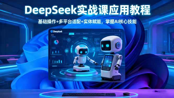 DeepSeek实战课应用教程:基础操作与多平台适配及实体赋能-无双副业
