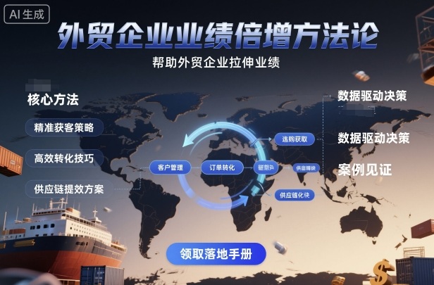 外贸企业业绩倍增方法论与团队管理指南-无双副业