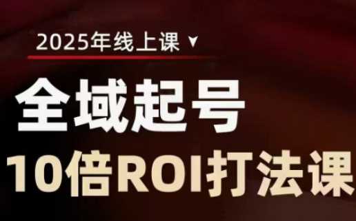 2025全域起号10倍ROI打法课提升直播间投资回报率-无双副业