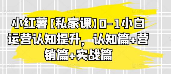 小红书0-1小白运营全攻略：认知、营销与实战-无双副业