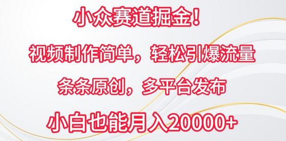 恐怖故事视频制作：小众赛道高流量变现指南-无双副业