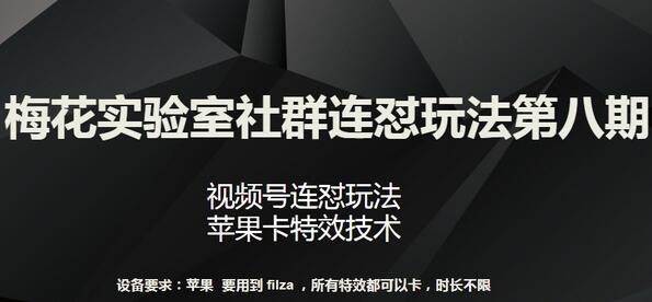 视频号苹果卡特效技术及社群连怼玩法详解-无双副业