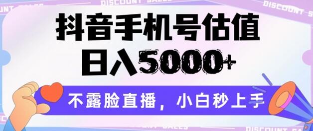 手机号估值直播变现技巧，轻松日入5000+-无双副业