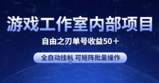 自由之刃2全自动挂机项目 单号收益50+ 支持矩阵操作-无双副业