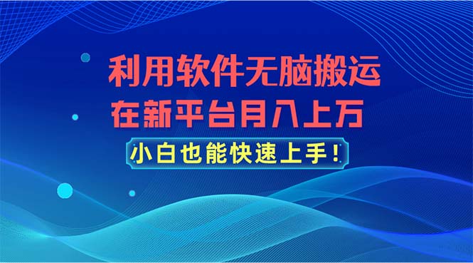 软件搬运视频轻松月入过万，新手快速上手指南-无双副业