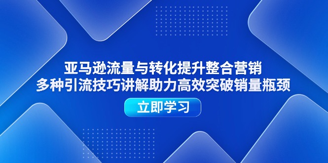 亚马逊流量与转化提升整合营销技巧-无双副业