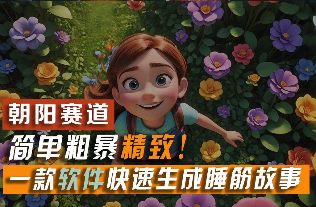 利用AI软件快速制作爆款儿童睡前故事视频，月入2w+-无双副业