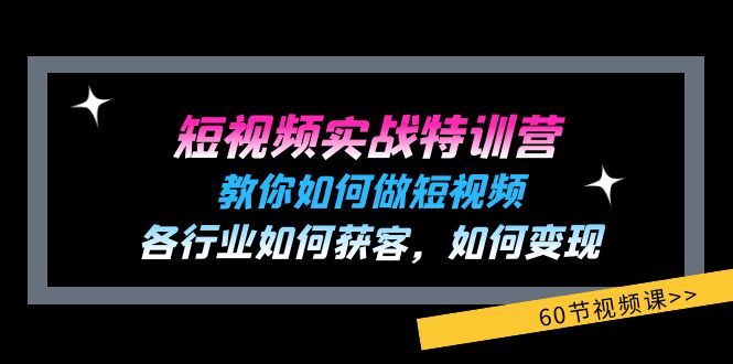 短视频实战特训营：从获客到变现的全流程指南-无双副业