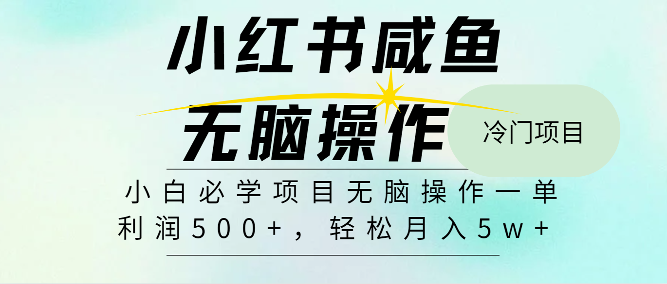 2024年手机操作暴利项目，每单利润超500元-无双副业