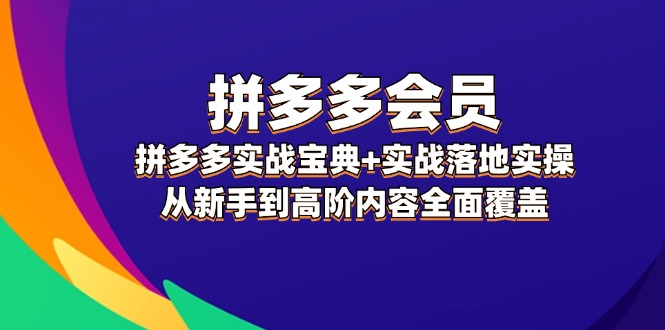 拼多多实战宝典：从新手到高阶全面覆盖的电商运营指南-无双副业