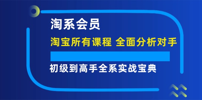 淘宝课程全解析：从初级到高手的实战宝典-无双副业