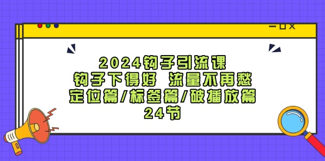 2024钩子引流课：精准定位与流量提升策略-无双副业