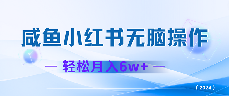 2024最新可变现项目，轻松月入6万+-无双副业