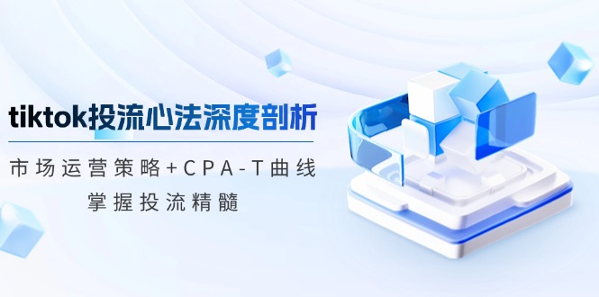 TikTok投流策略与市场运营深度解析，掌握CPA-T曲线精髓-无双副业