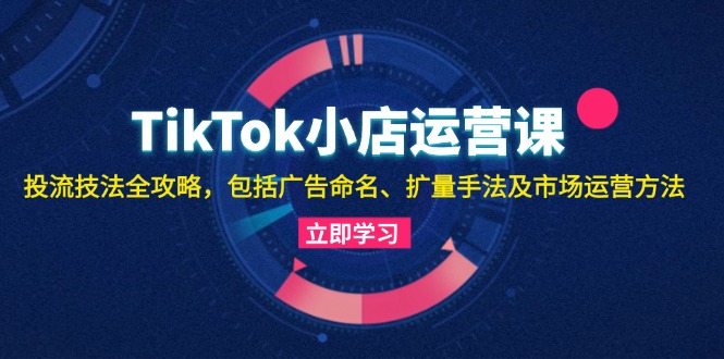 TikTok小店运营全攻略：投流技法与市场运营方法-无双副业