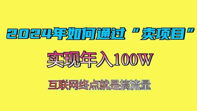 2024年通过“卖项目”赚取100W的盈利模式解析-无双副业