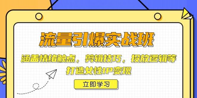 流量引爆实战班：情绪触点、剪辑技巧与投放逻辑全解析-无双副业