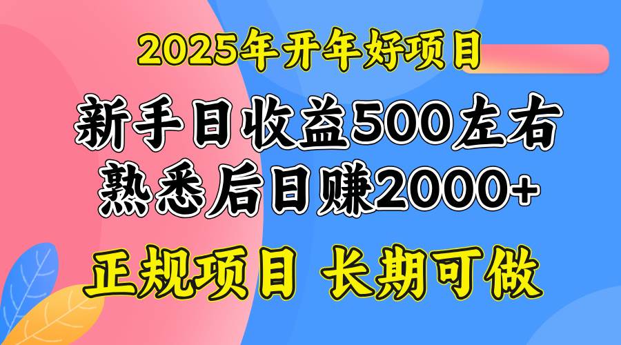 2025年高收益项目，单号日赚2000元-无双副业