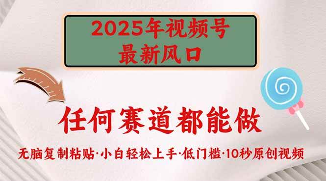 2025年视频号新风口：低门槛操作指南-无双副业
