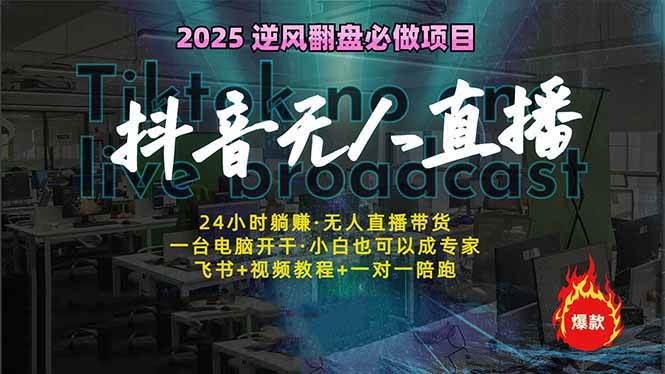 抖音无人直播：实现24小时不间断盈利的新模式-无双副业