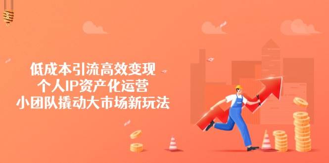 低成本引流与个人IP资产化运营，小团队撬动大市场-无双副业