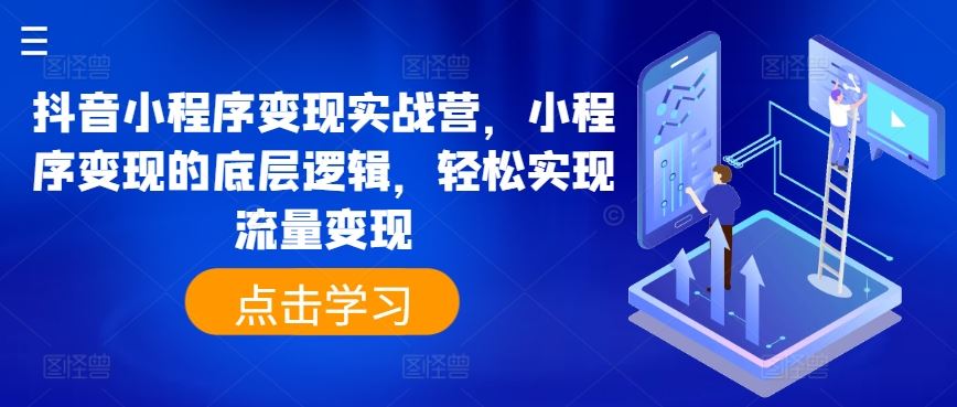 抖音小程序变现实战：掌握底层逻辑实现流量变现-无双副业