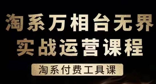 淘系万相台无界实战运营与付费工具课程-无双副业
