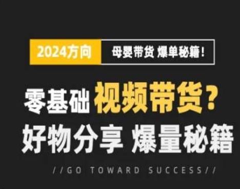 短视频母婴赛道实操训练营：零基础带货与爆量技巧-无双副业